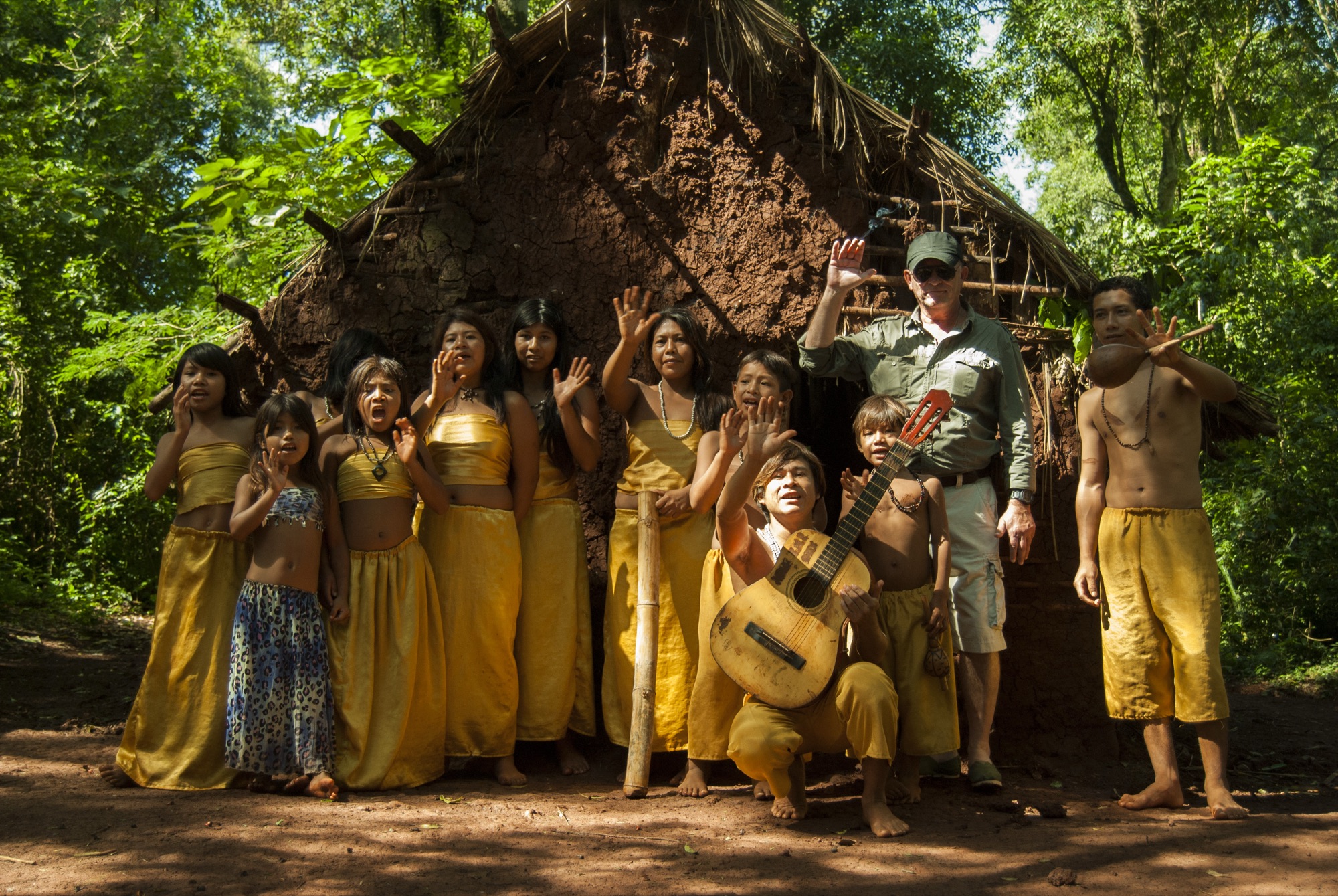 Members of the Guaraní community of Tekoa Fortín Mbororé