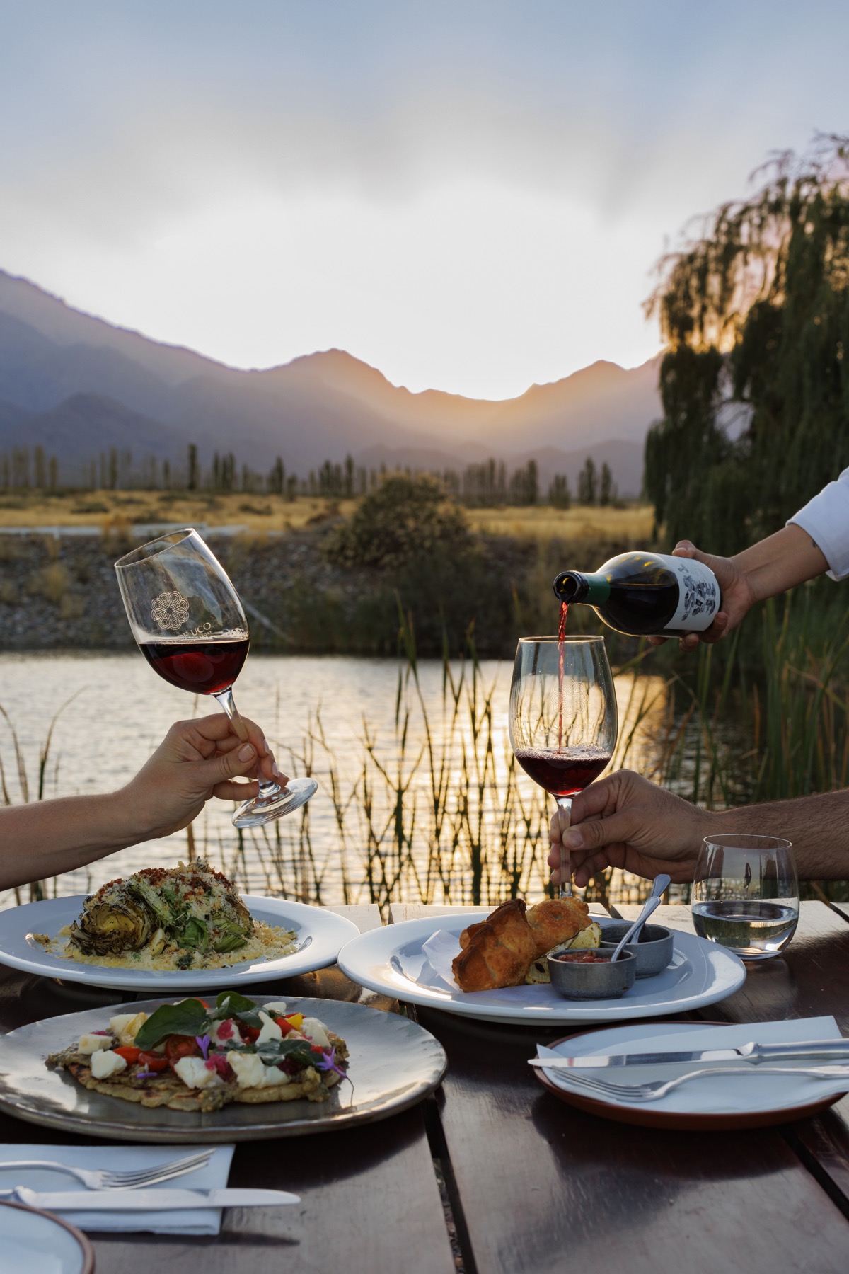 Wine tasting among Mendoza vineyards